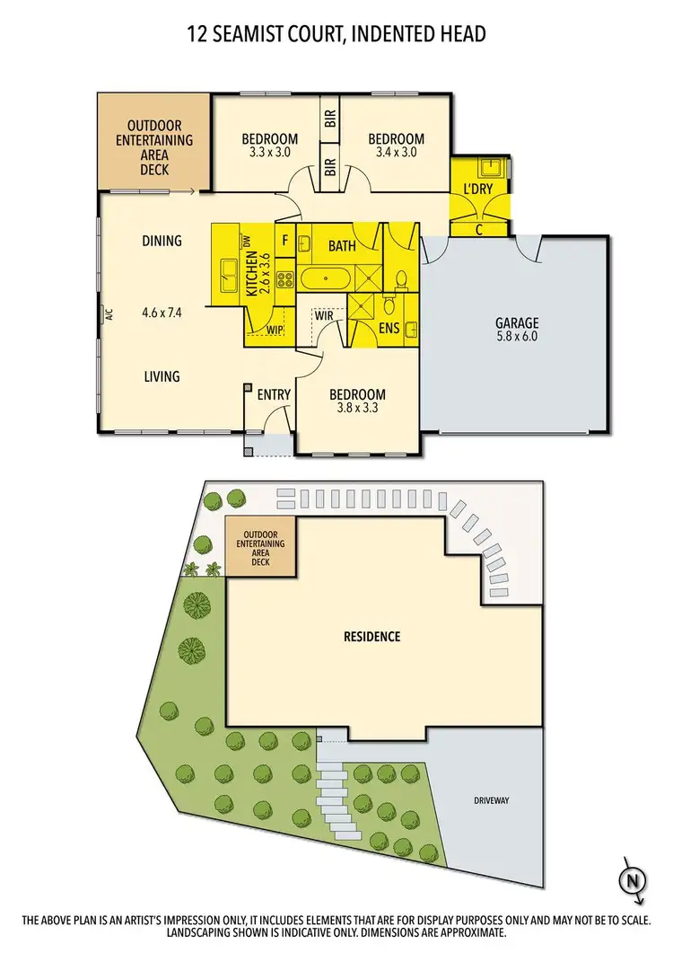 Floorplan of Homely house listing, 12 Seamist Court, Indented Head VIC 3223