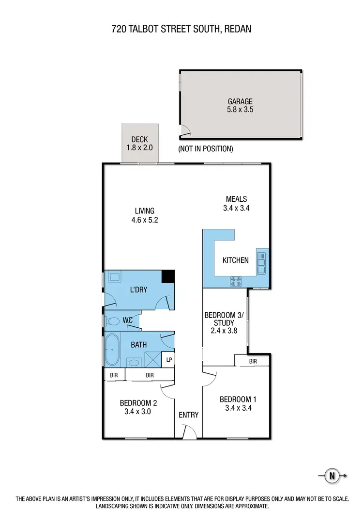 Floorplan of Homely house listing, 720 Talbot Street, Redan VIC 3350