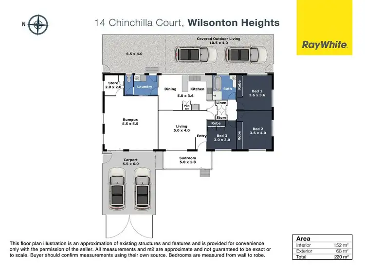 Floorplan of Homely house listing, 10 Aruma Street, Wilsonton Heights QLD 4350