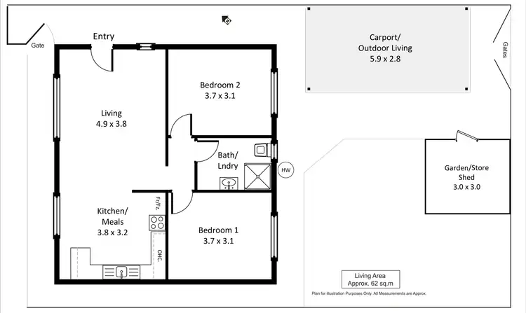 Floorplan of Homely house listing, 32 Queen Elizabeth Drive, Barmera SA 5345