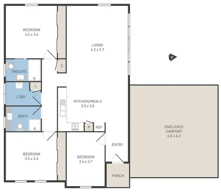 Floorplan of Homely house listing, 9 Weavers Street, Manor Lakes VIC 3024