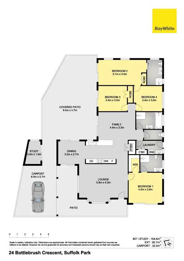 Floorplan of Homely house listing, 24 Bottlebrush Crescent, Suffolk Park NSW 2481