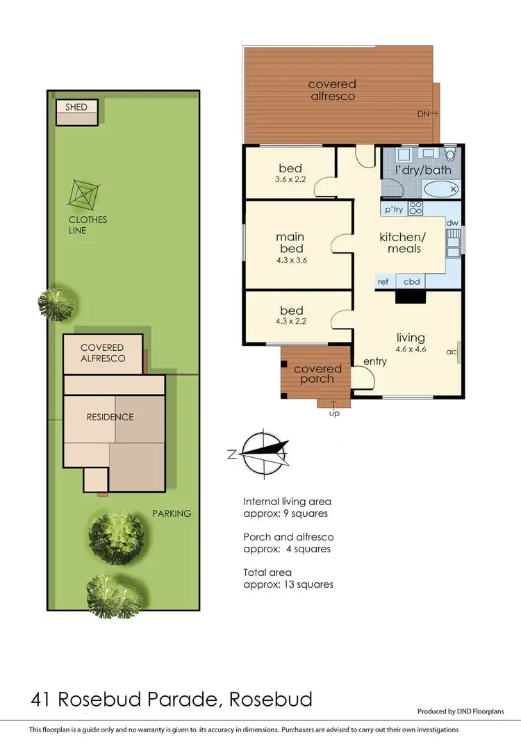 Floorplan of Homely house listing, 41 Rosebud Parade, Rosebud VIC 3939
