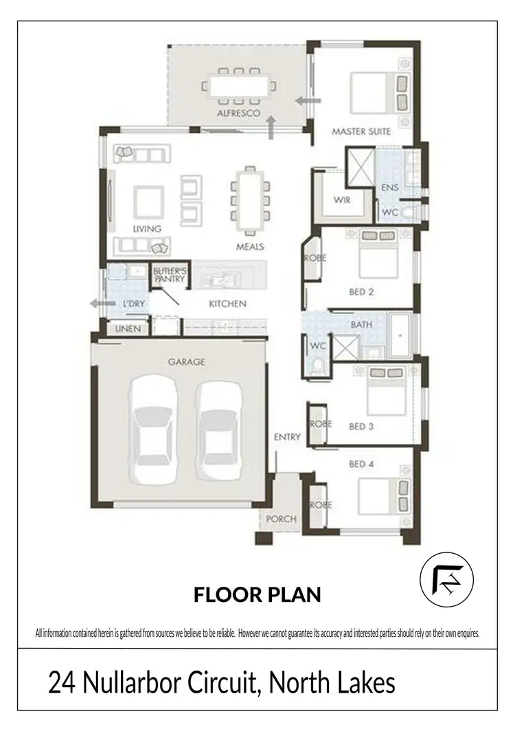 Floorplan of Homely house listing, 24 Nullarbor Circuit, North Lakes QLD 4509
