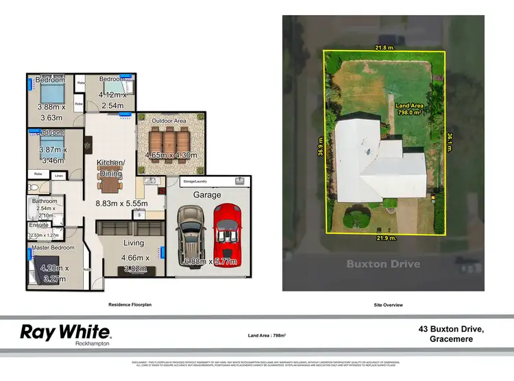 Floorplan of Homely house listing, 43 Buxton Drive, Gracemere QLD 4702