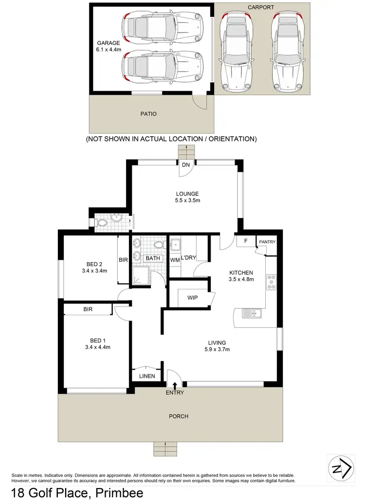 Floorplan of Homely house listing, 18 Golf Place, Primbee NSW 2502