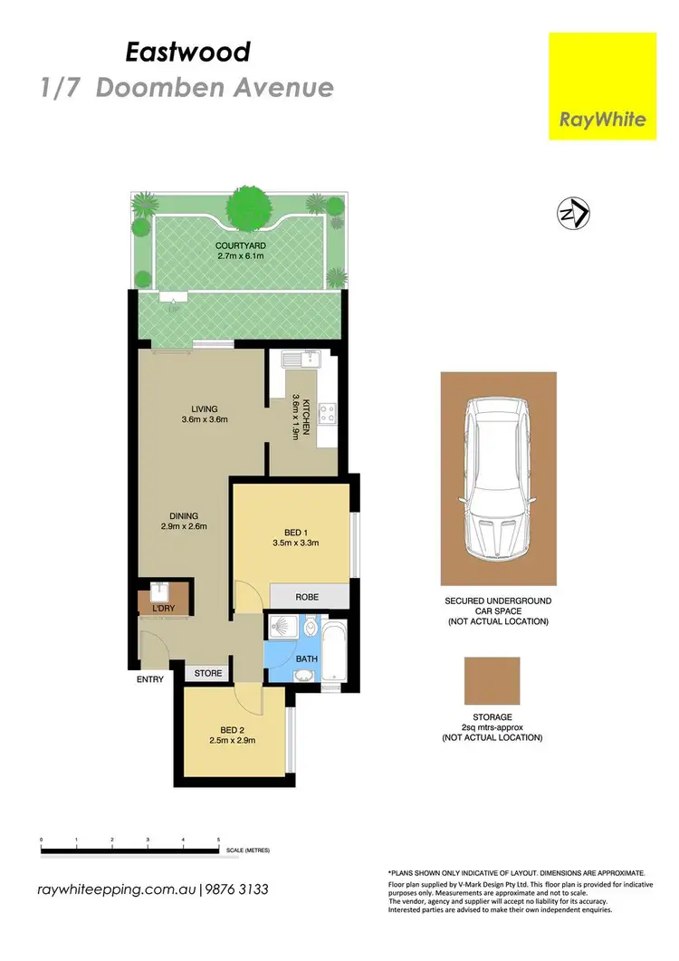 Floorplan of Homely unit listing, 1/7 Doomben Avenue, Eastwood NSW 2122