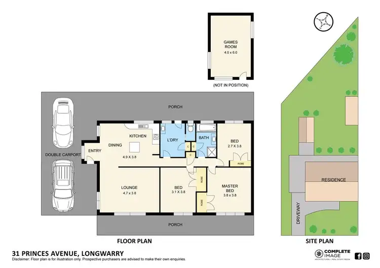Floorplan of Homely house listing, 31 Princes Avenue, Longwarry VIC 3816