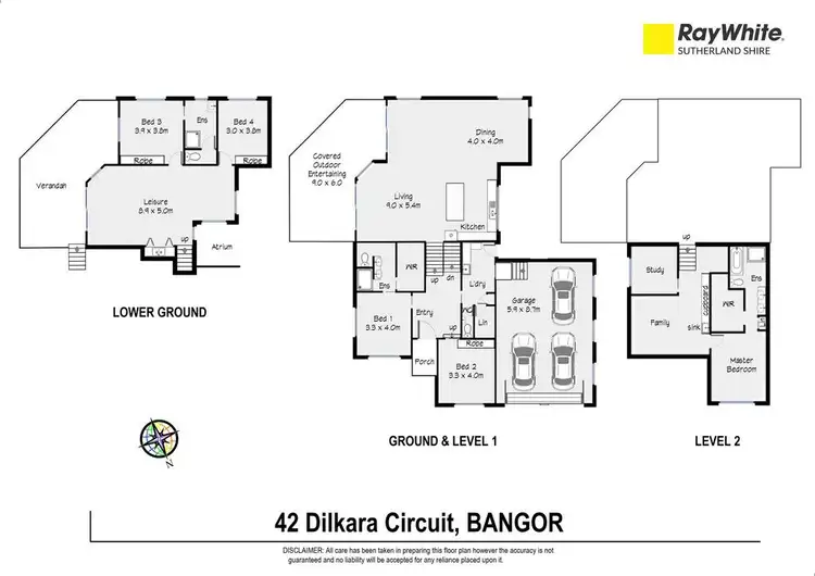 Floorplan of Homely house listing, 42 Dilkara Circuit, Bangor NSW 2234
