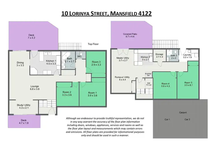 Floorplan of Homely house listing, 10 Lorinya Street, Mansfield QLD 4122