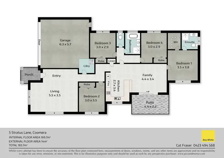 Floorplan of Homely house listing, 5 Stratus Lane, Coomera QLD 4209