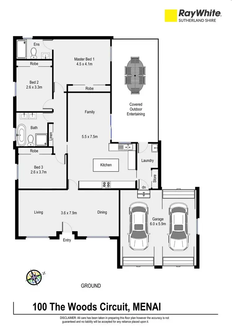 Floorplan of Homely house listing, 100 The Woods Circuit, Menai NSW 2234