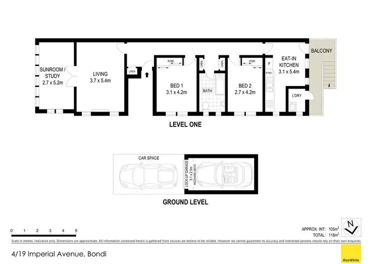 Floorplan of Homely apartment listing, 4/19 Imperial Avenue, Bondi NSW 2026