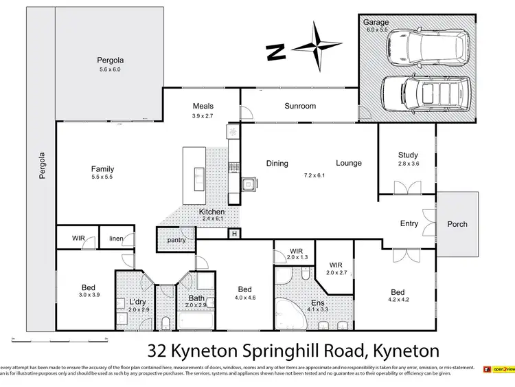 Floorplan of Homely house listing, 32 Kyneton Springhill Road, Kyneton VIC 3444
