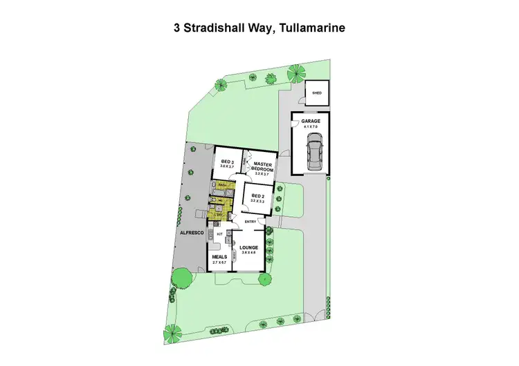Floorplan of Homely house listing, 3 Stradishall Way, Tullamarine VIC 3043