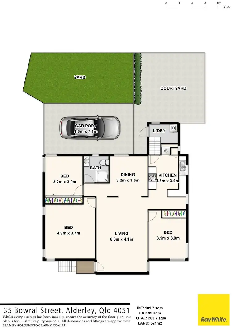 Floorplan of Homely house listing, 35 Bowral Street, Alderley QLD 4051