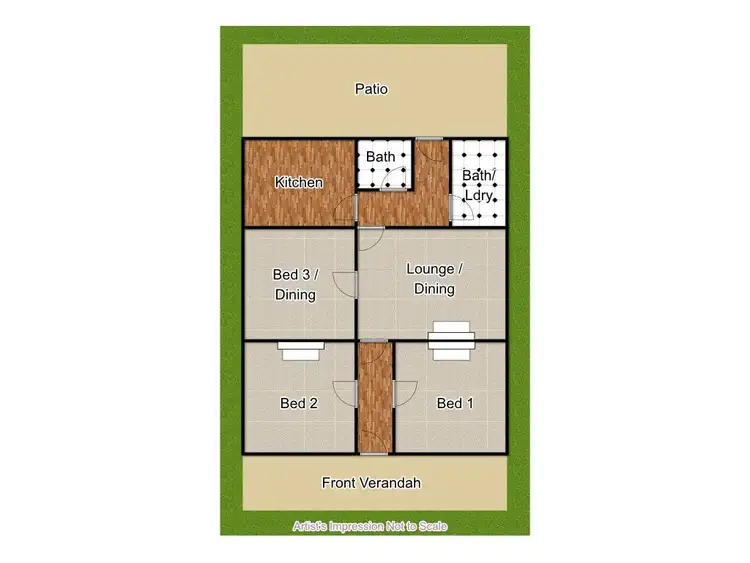 Floorplan of Homely house listing, 15 Clarke Street, Young NSW 2594
