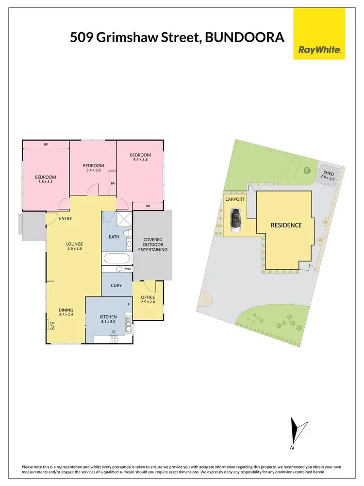 Floorplan of Homely house listing, 509 Grimshaw Street, Bundoora VIC 3083