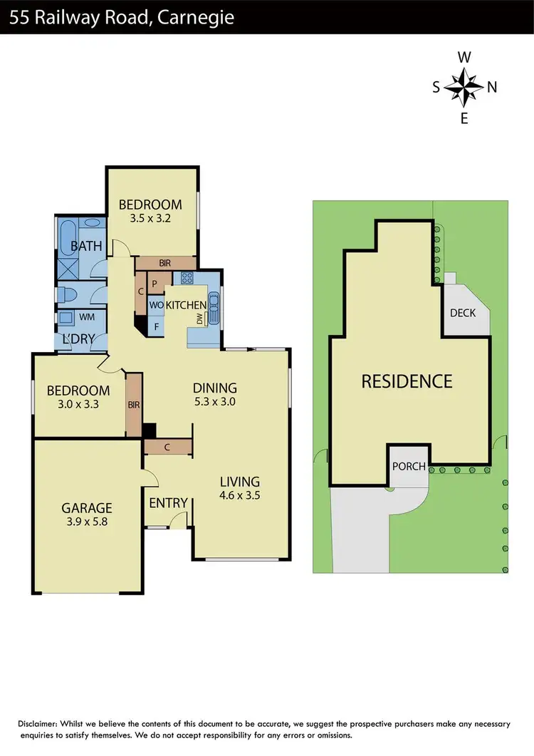 Floorplan of Homely unit listing, 55 Railway Road, Carnegie VIC 3163
