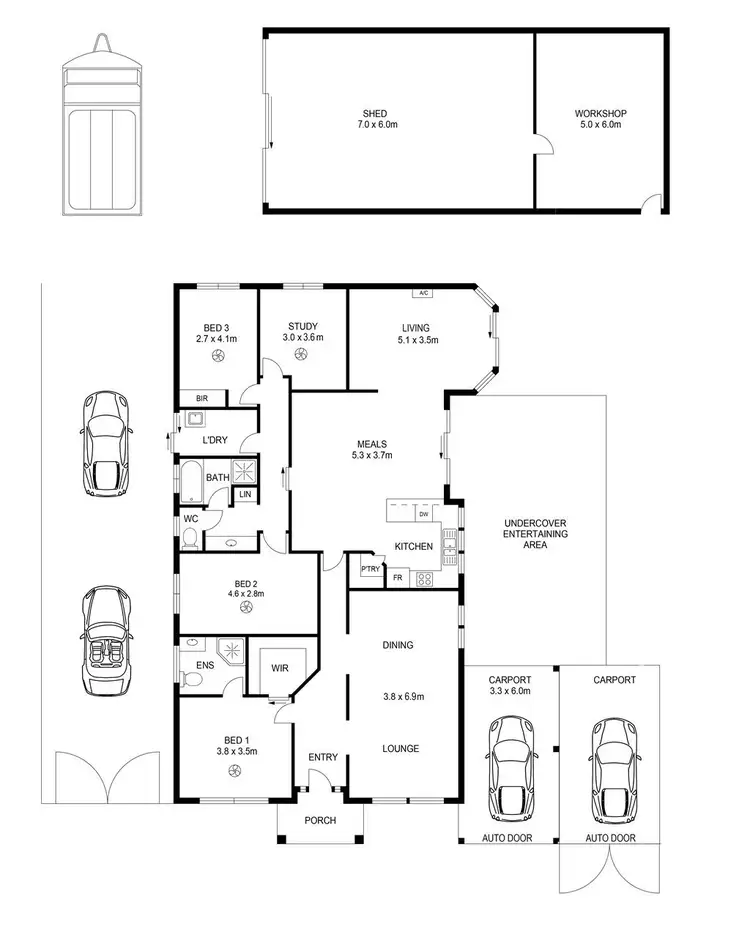 Floorplan of Homely house listing, 3 Janz Avenue, Goolwa North SA 5214