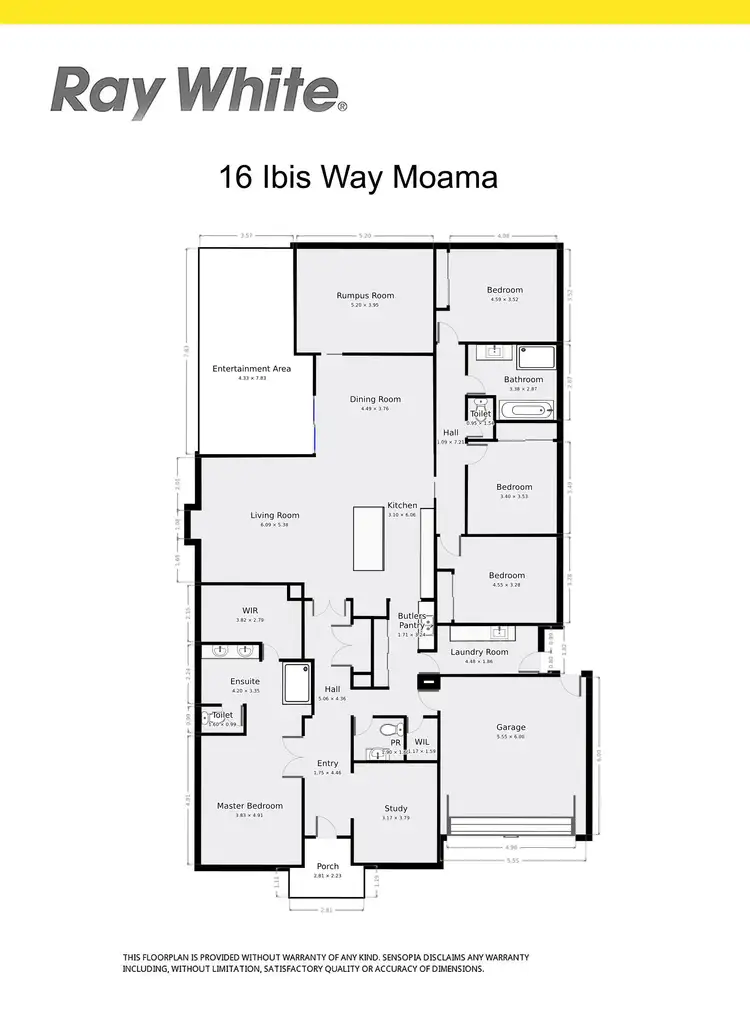 Floorplan of Homely house listing, 16 Ibis Way, Moama NSW 2731