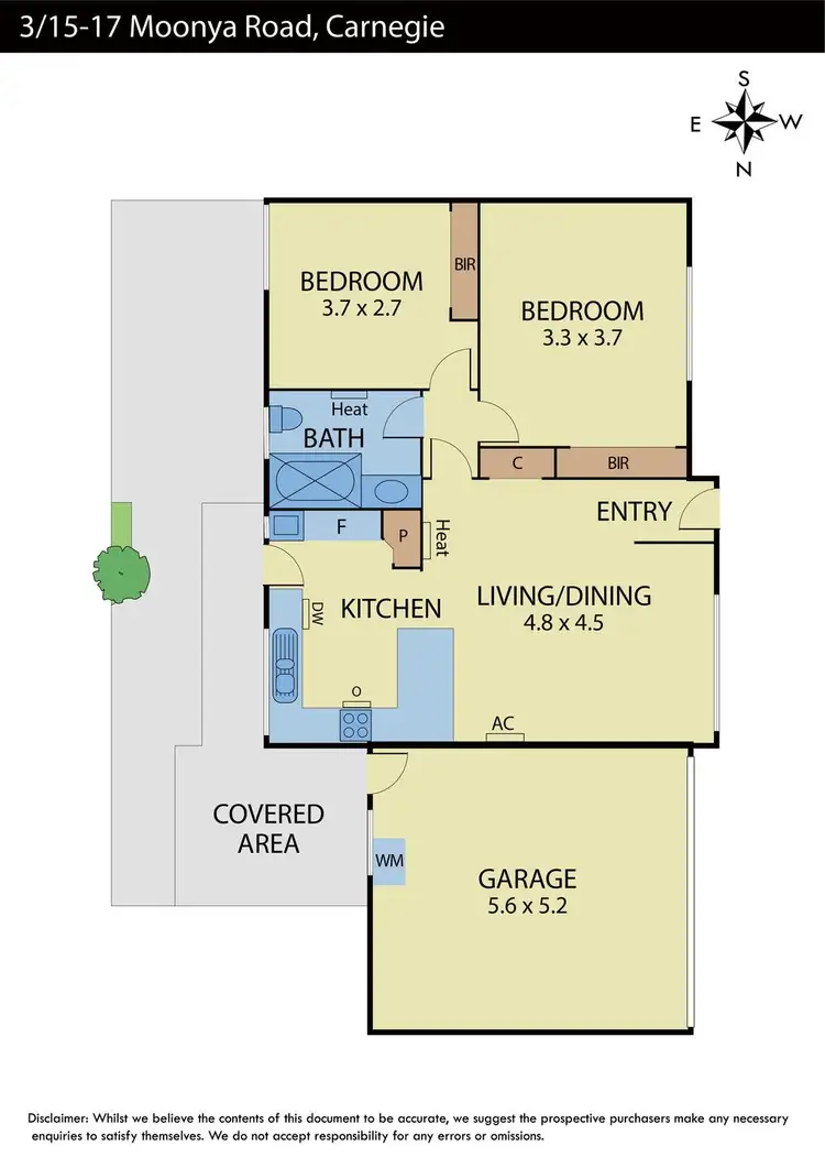 Floorplan of Homely unit listing, 3/15 Moonya Road, Carnegie VIC 3163