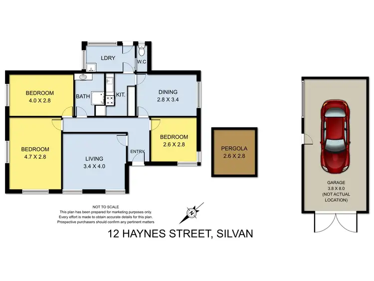 Floorplan of Homely house listing, 12 Haynes Street, Silvan VIC 3795