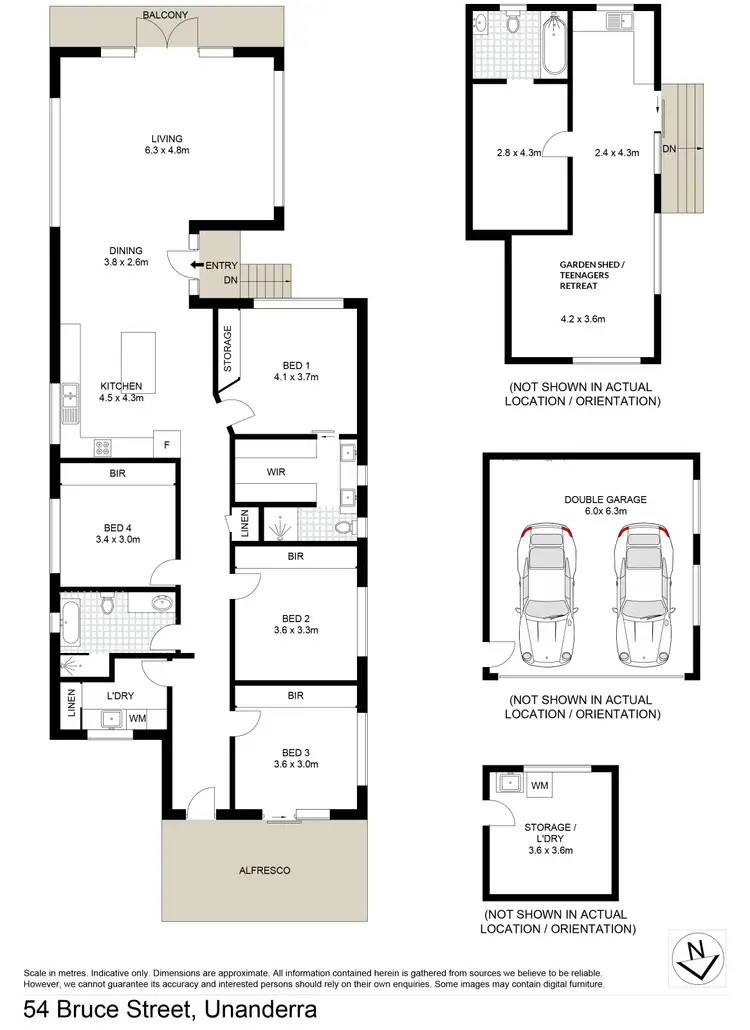 Floorplan of Homely house listing, 54 Bruce Street, Unanderra NSW 2526