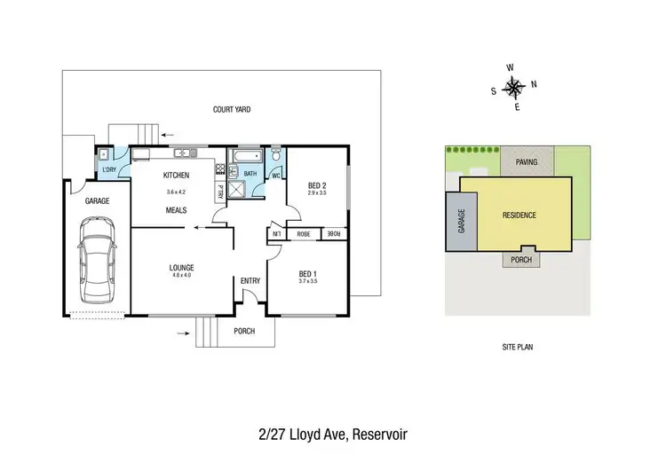 Floorplan of Homely house listing, 2/27 Lloyd Avenue, Reservoir VIC 3073