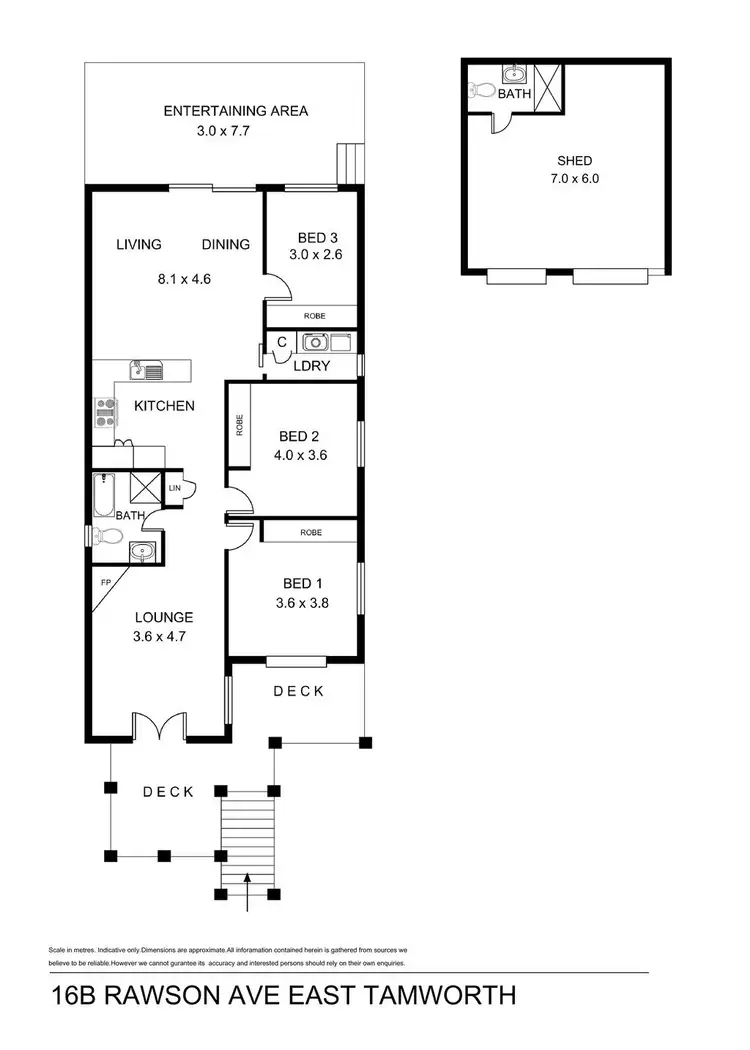 Floorplan of Homely house listing, 16B Rawson Avenue, Tamworth NSW 2340