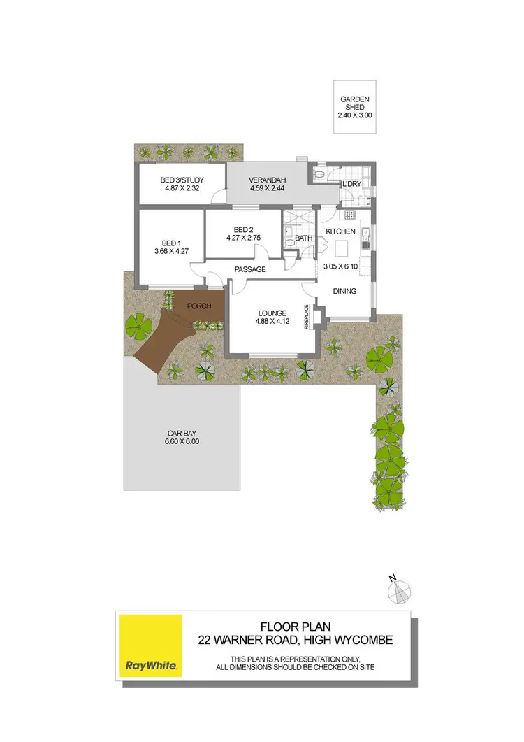 Floorplan of Homely house listing, 22 Warner Road, High Wycombe WA 6057