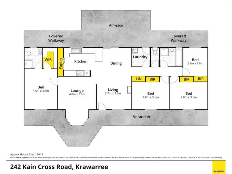 Floorplan of Homely rural property listing, 242 Kain Cross Road, Krawarree via, Braidwood NSW 2622