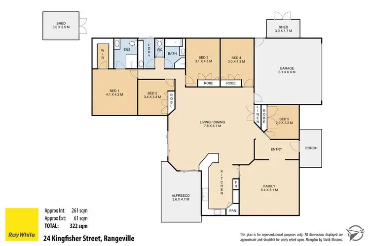 Floorplan of Homely house listing, 24 Kingfisher Street, Rangeville QLD 4350