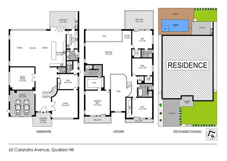 Floorplan of Homely house listing, 65 Calandra Avenue, Quakers Hill NSW 2763