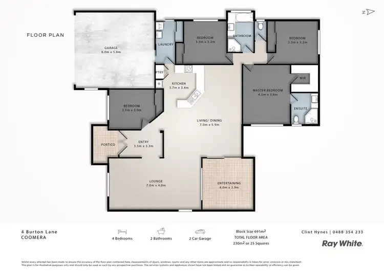 Floorplan of Homely house listing, 4 Burton Lane, Coomera QLD 4209