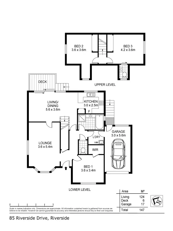 Floorplan of Homely house listing, 2/85 Riverside Drive, Riverside TAS 7250