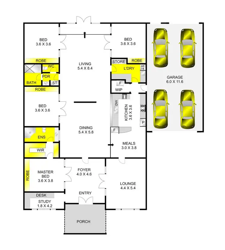 Floorplan of Homely house listing, 101 Helms Street, Newcomb VIC 3219