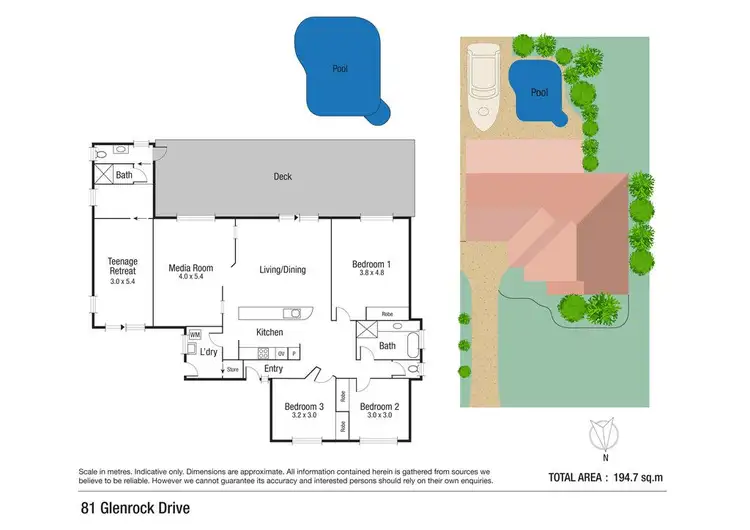 Floorplan of Homely house listing, 81 Glenrock Drive, Rasmussen QLD 4815