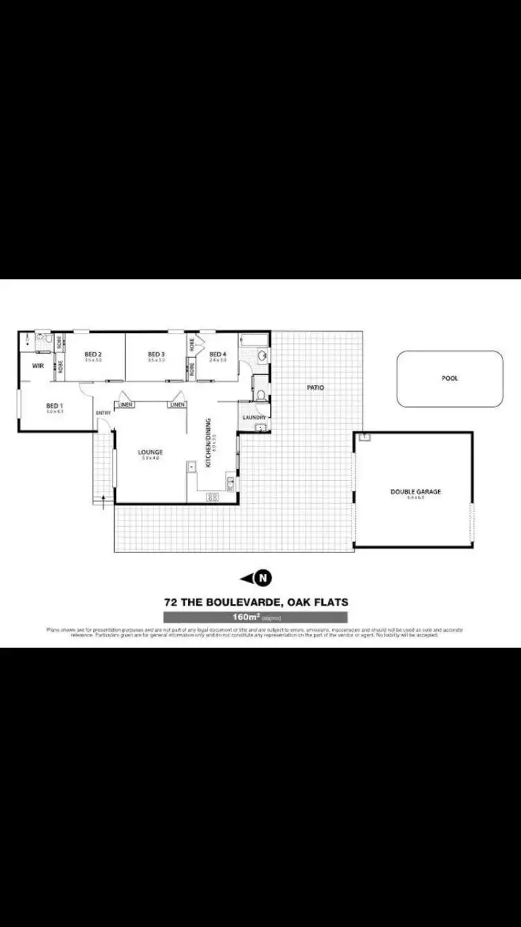Floorplan of Homely house listing, 72 The Boulevarde, Oak Flats NSW 2529