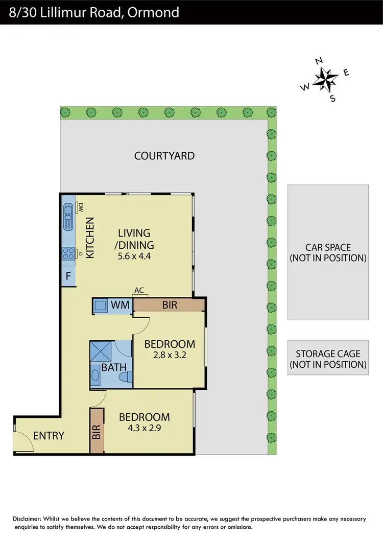 Floorplan of Homely apartment listing, 8/30 Lillimur Road, Ormond VIC 3204