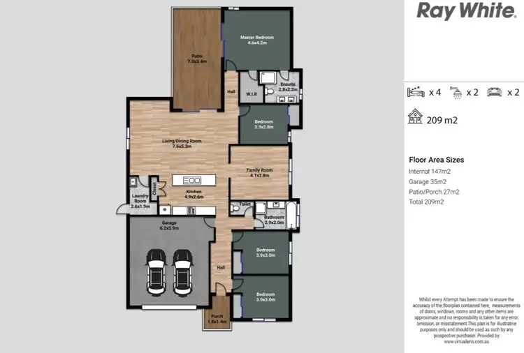 Floorplan of Homely house listing, 6 Bernard Circuit, Yarrabilba QLD 4207