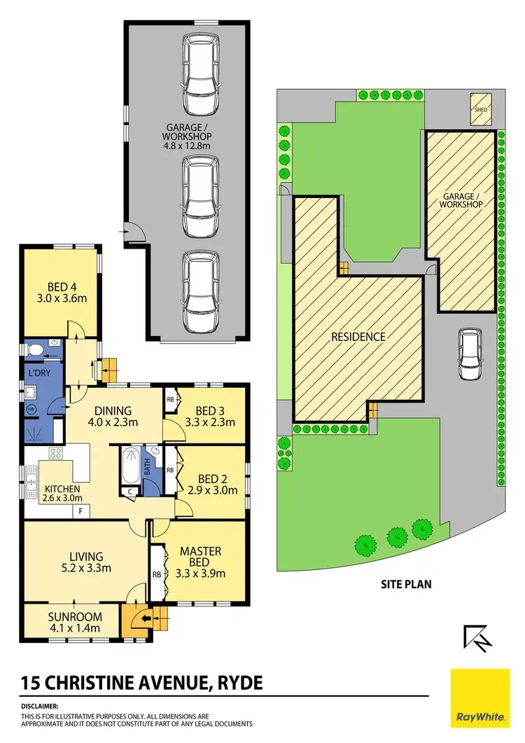Floorplan of Homely house listing, 15 Christine Avenue, Ryde NSW 2112