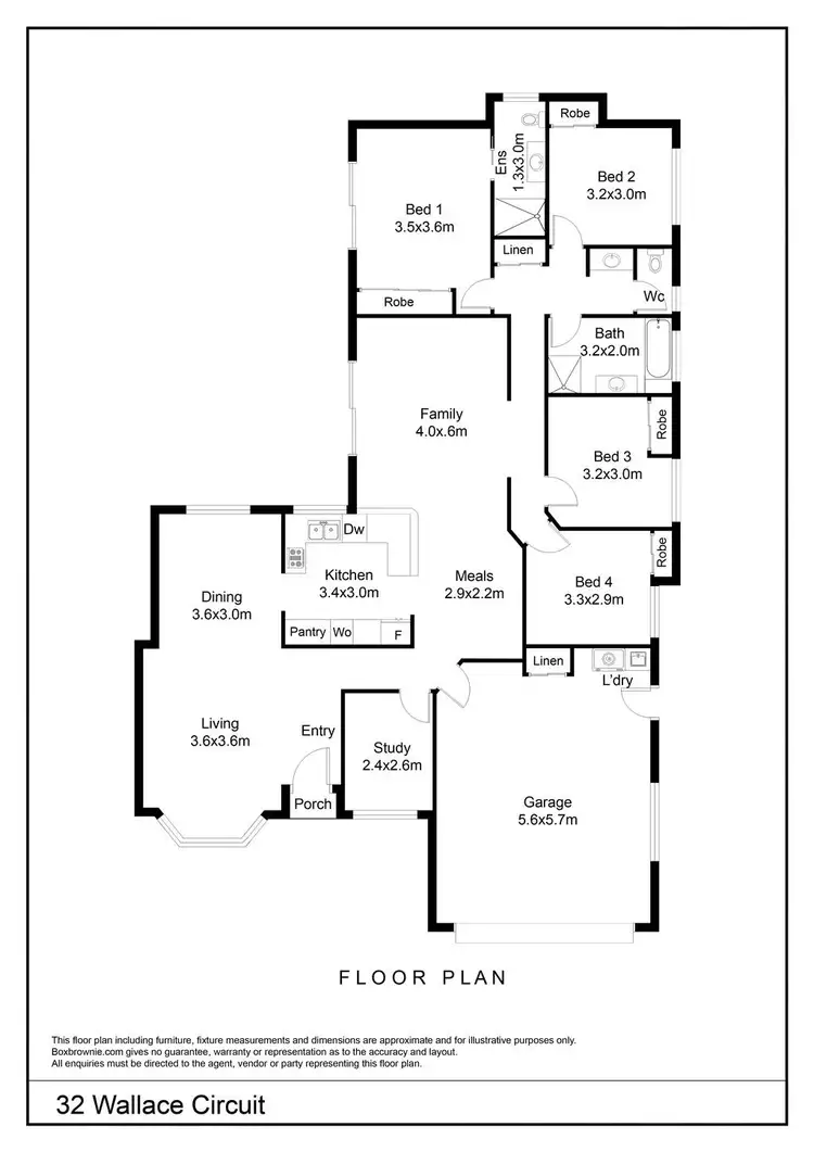 Floorplan of Homely house listing, 32 Wallace Circuit, Kirwan QLD 4817