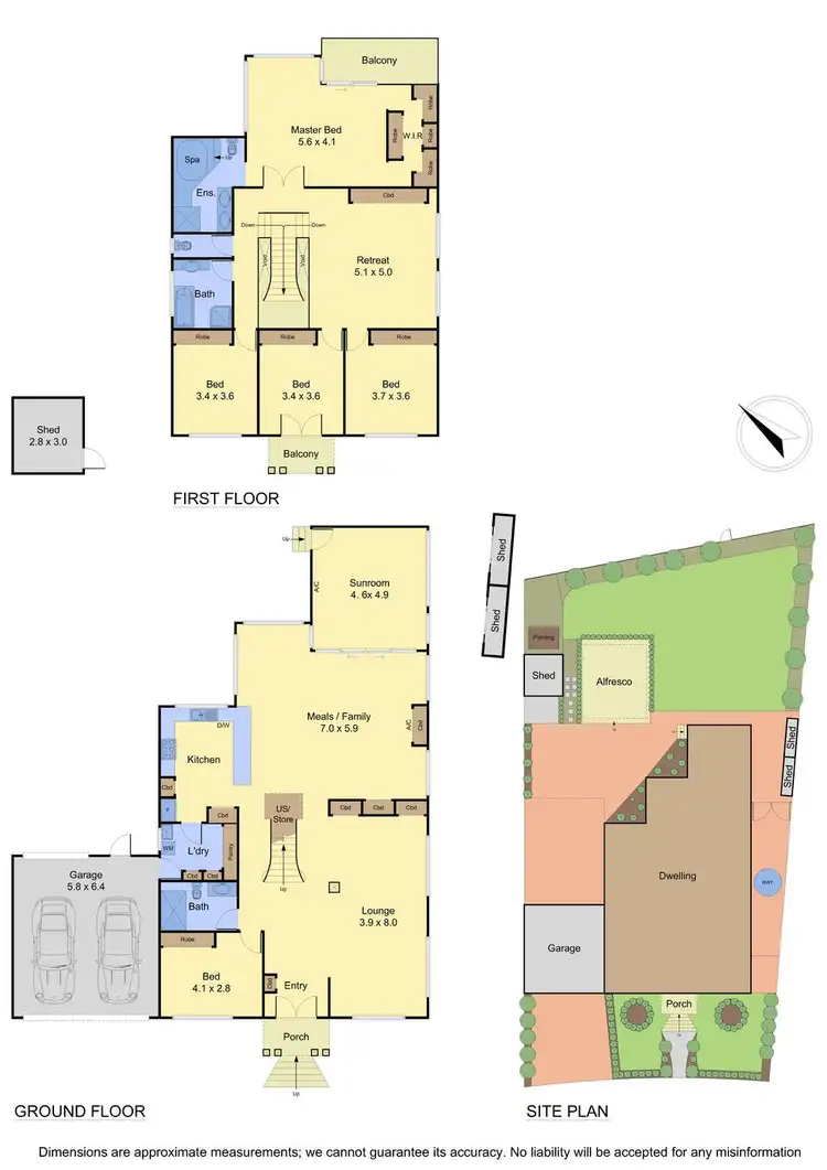 Floorplan of Homely house listing, 6 Telopea Crescent, Mill Park VIC 3082
