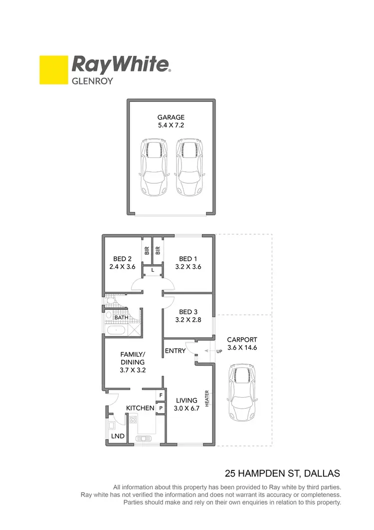 Floorplan of Homely house listing, 25 Hampden Street, Dallas VIC 3047