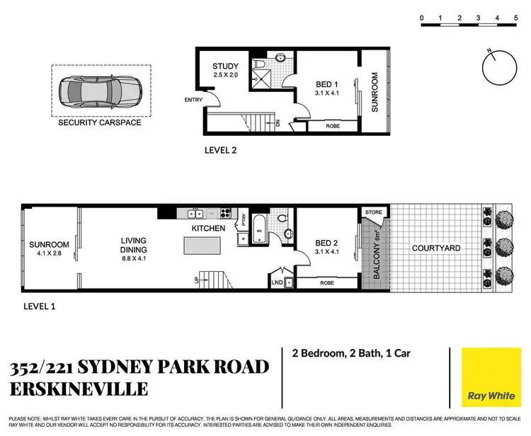 Floorplan of Homely apartment listing, 352/221-229 Sydney Park Road, Erskineville NSW 2043