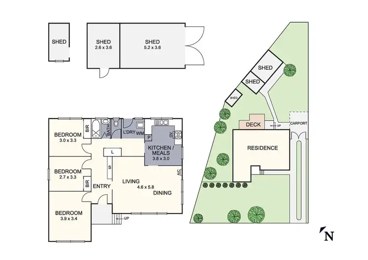 Floorplan of Homely house listing, 3 Rosemary Crescent, Frankston North VIC 3200