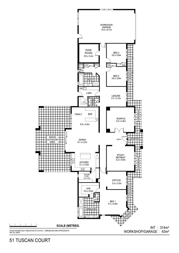 Floorplan of Homely house listing, 51 Tuscan Court, Heathcote VIC 3523