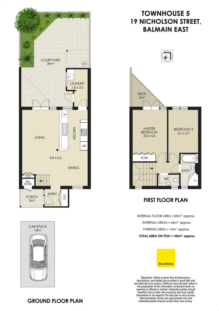 Floorplan of Homely townhouse listing, 5/19 Nicholson Street, Balmain East NSW 2041