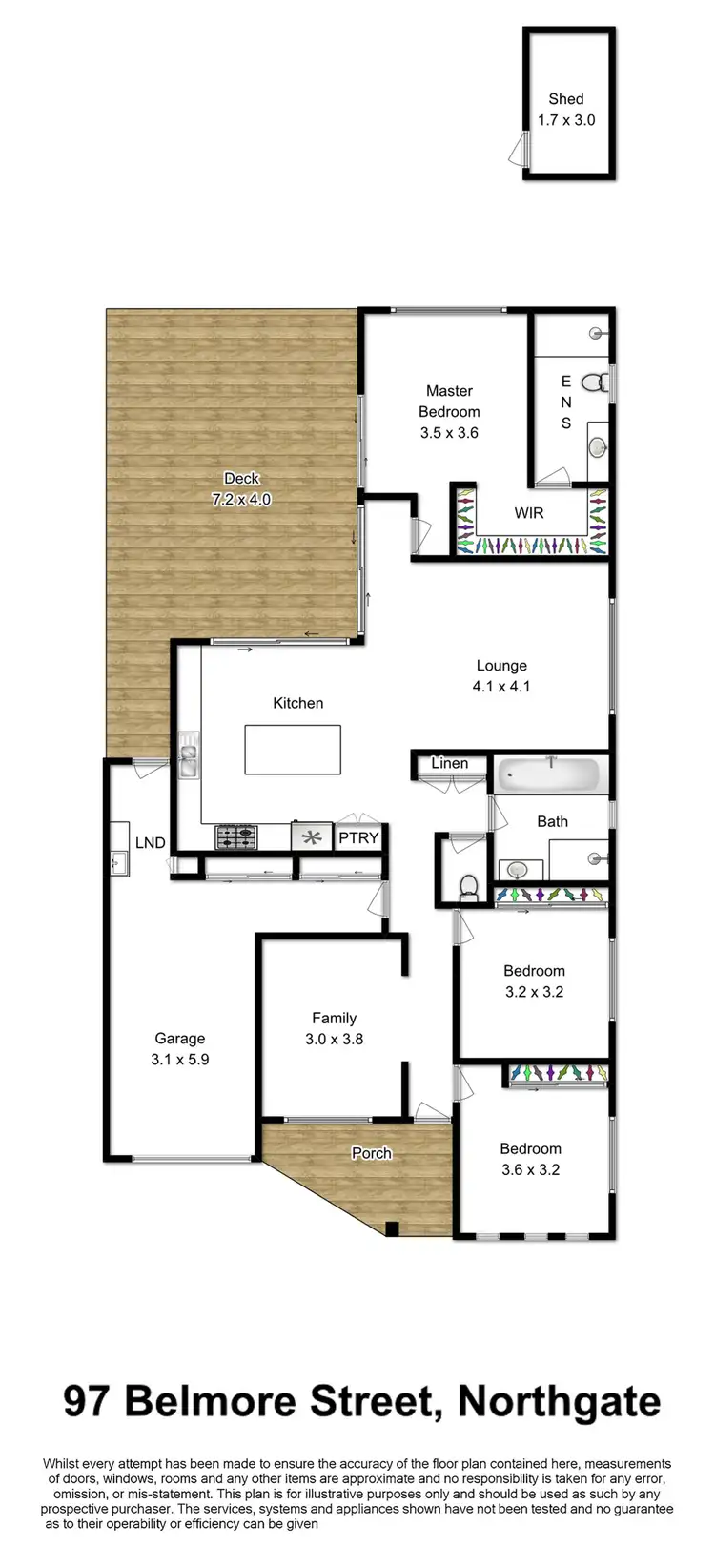 Floorplan of Homely house listing, 97 Belmore Street, Northgate QLD 4013